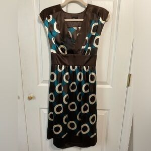 Maurices brown and blue dress. Size 7/8 midi.